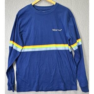 Wilbur Soot Long Sleeve Blue 🌈 Rainbow Shirt Men's Extra Large Rare Vintage